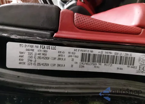 2018 Jeep Grand Cherokee Trackhawk from USA, damaged, VIN 1C4RJFN93JC375024